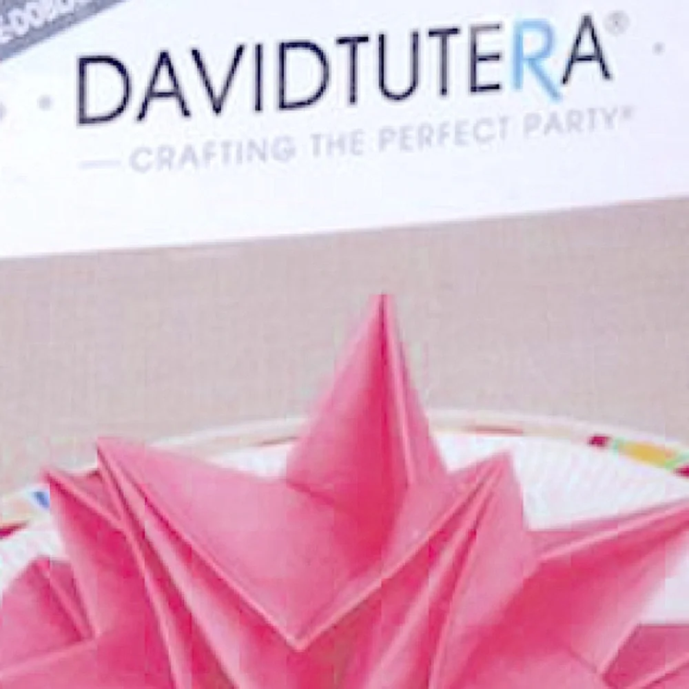 NEW WITH TAGS David Tutera Pre-Folded Pink Napkins—2 Pkg